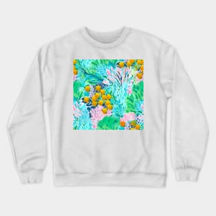 Preppy tropical fish and coral reef Crewneck Sweatshirt